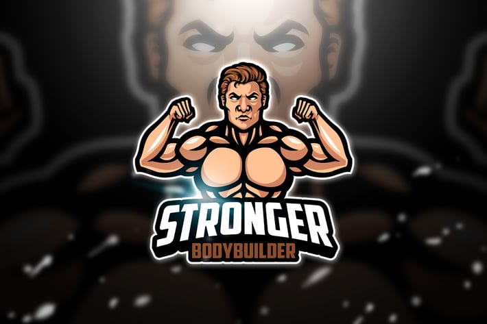 Bodybuilder - Mascot & Esport Logo