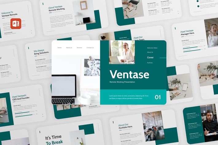 Ventase - Remote Working PowerPoint Template