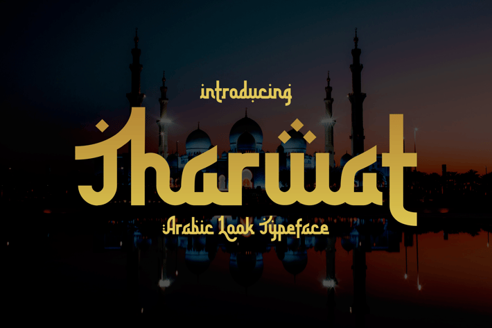 Tharwat - Arabic looking font