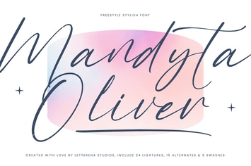Mandyta Oliver Freestyle Stylish Font