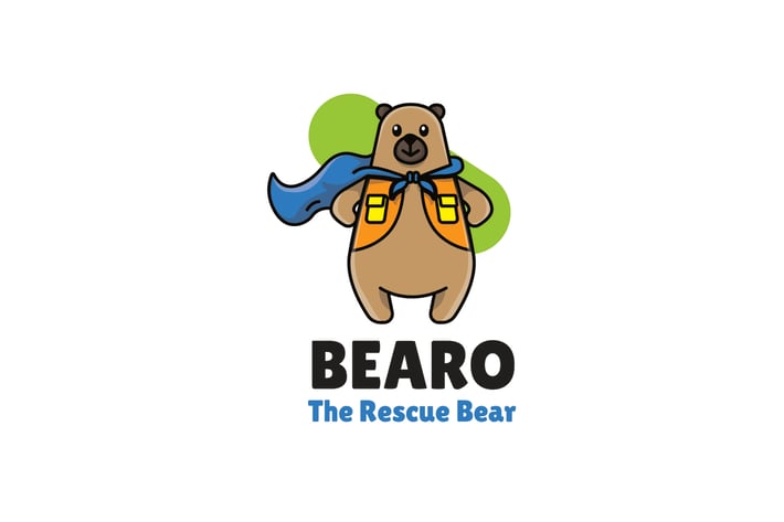 bear rescue - Mascot Logo