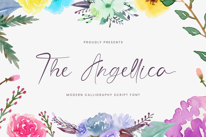 The Angellica - Modern Calligraphy Font