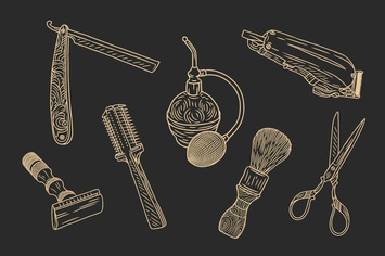 Barbershop Set - Vector