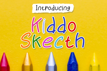 Kiddo Sketch - Playful Font