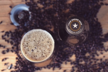 Beer Cap & Cup Mockup