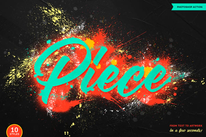 Spray Paint Photoshop Action
