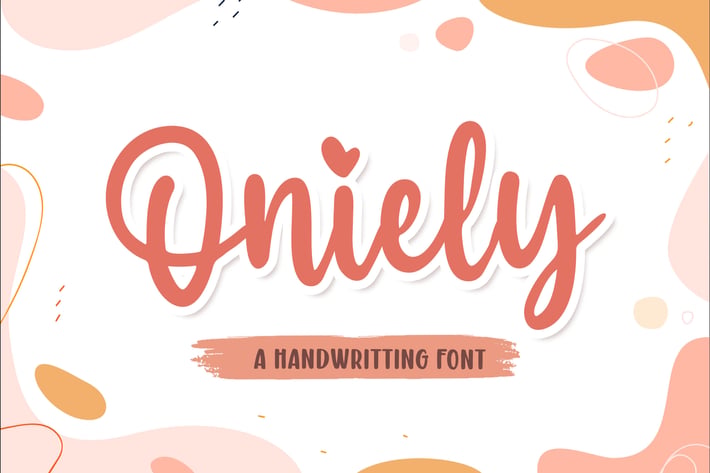 Oniely a Handwritting Font