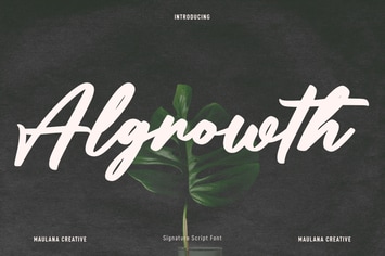 Algrowth Script Font
