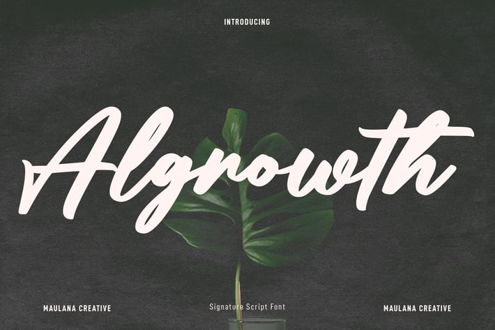 Algrowth Script Font