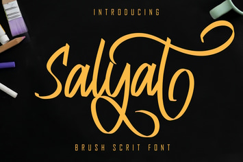 Salyat Brush Script Font