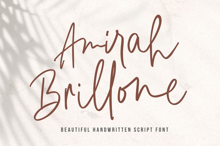 Amirah Brillone - Signature Font 