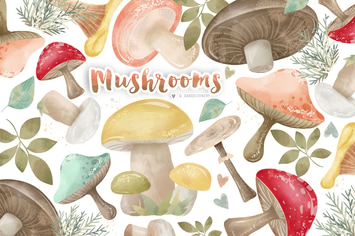 Mushrooms design