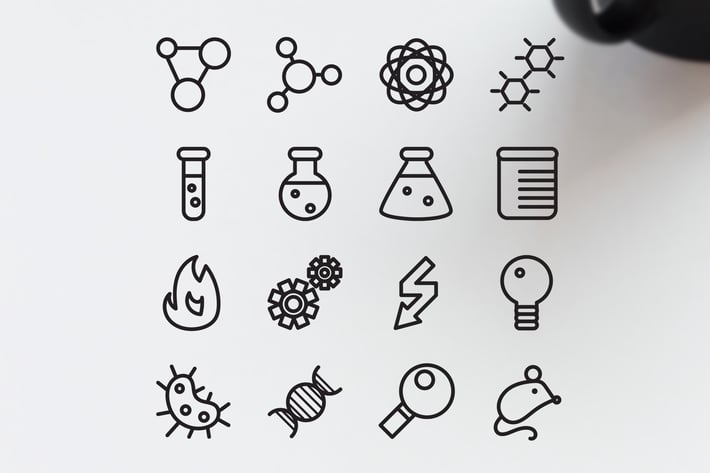 16 Science Icons