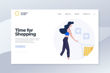 Time for Shopping - Landing Page