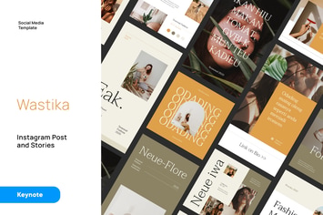 Wastika - Fashion Catalog Instagram Kit Keynote