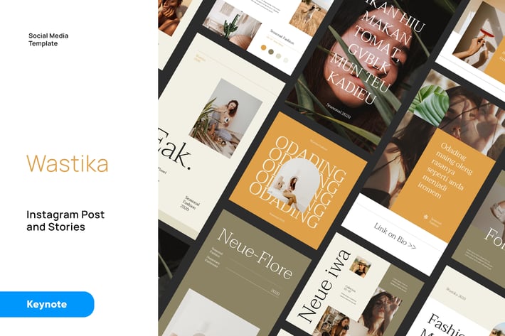 Wastika - Fashion Catalog Instagram Kit Keynote