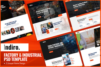 Indiro - Factory & Industrial PSD Template
