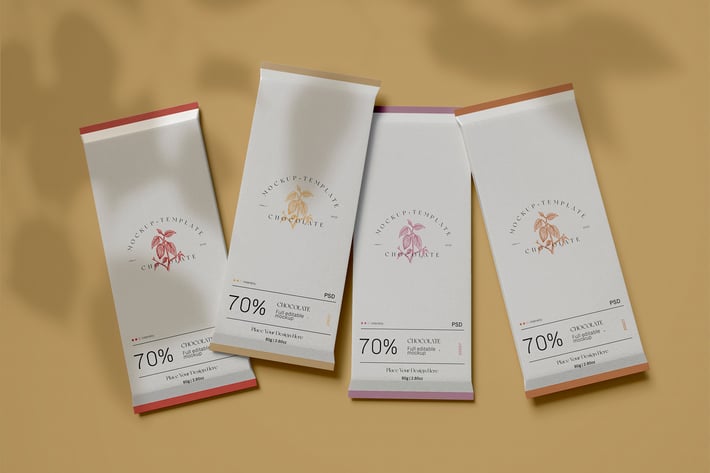 Wrapped Chocolate Mockup