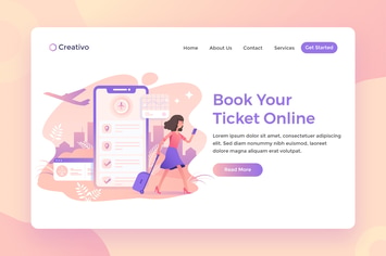 Book Your Ticket Online, Flight Booking Landing 