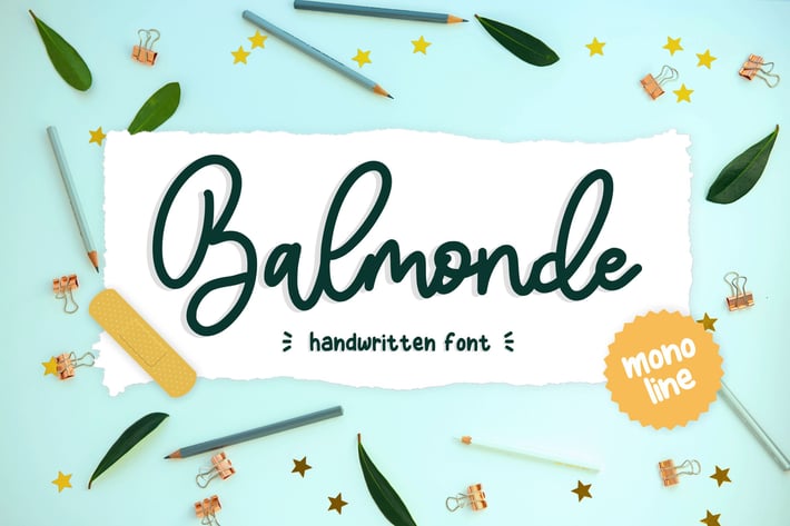 Balmonde - Handwritten Logo Font