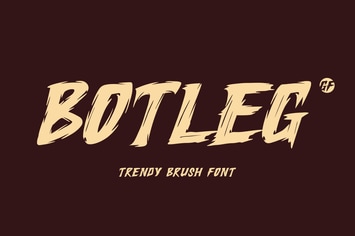 Botleg - Handdrawn Brush Font