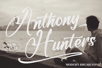 Anthony Hunters Modern Brush Font