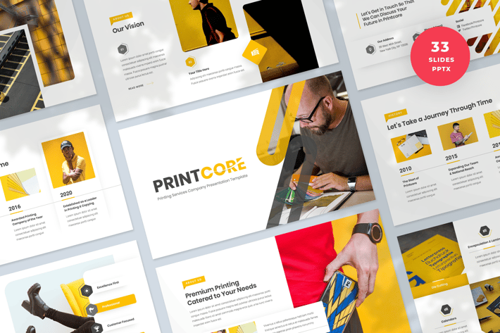 Printing Company PowerPoint Presentation Template