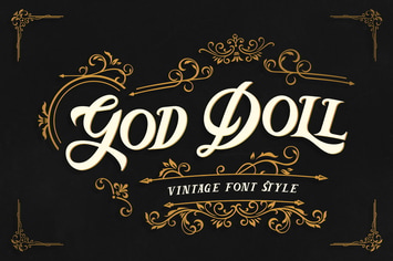 God Doll – Vintage Display Font