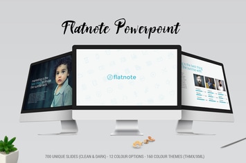 Flatnote 2.0 PowerPoint Template