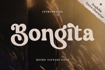 Bongita - Retro Vintage Font