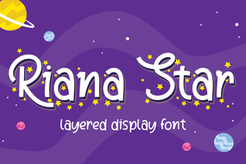 Riana Star - Display Font