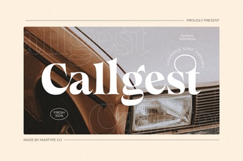 Callgest Display Font - 3 Styles