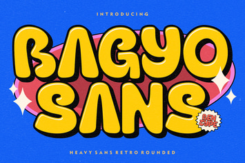 Bagyo Sans - Heavy Sans Retro Typeface