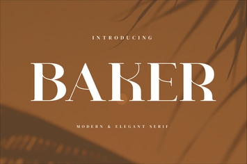 Baker - Stylish Serif Font