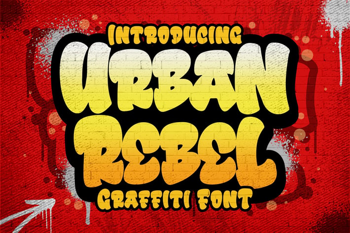 Urban Rebel a Graffiti Font