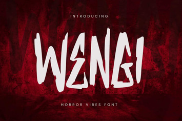 Wengi - Horror Vibes Font