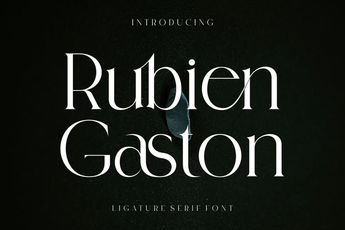 Rubien Gaston Ligature Serif Typeface