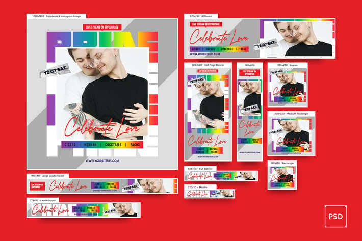 Pride Day Banners Ad