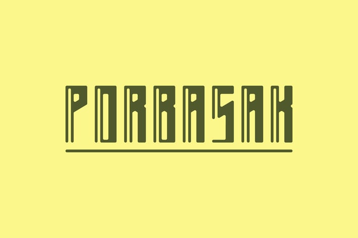 Porbasak -Modern Condensed Sans