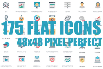 Modern Flat icons