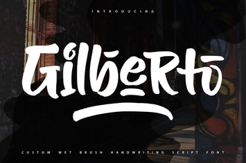 Gilberto | Brush Handwriting Script Font