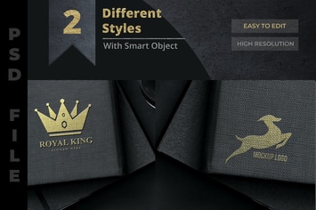 Gold Mockup in Book