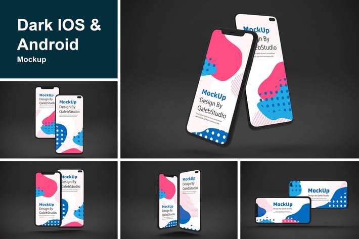 Dark IOS & Android MockUp