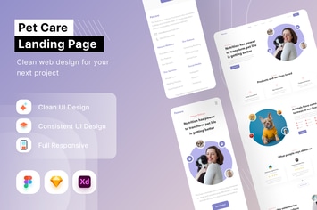Pet Care Landing Page