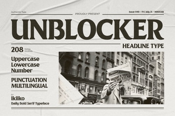 Unblocker - Headline Font