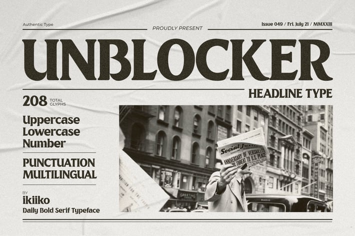 Unblocker - Headline Font