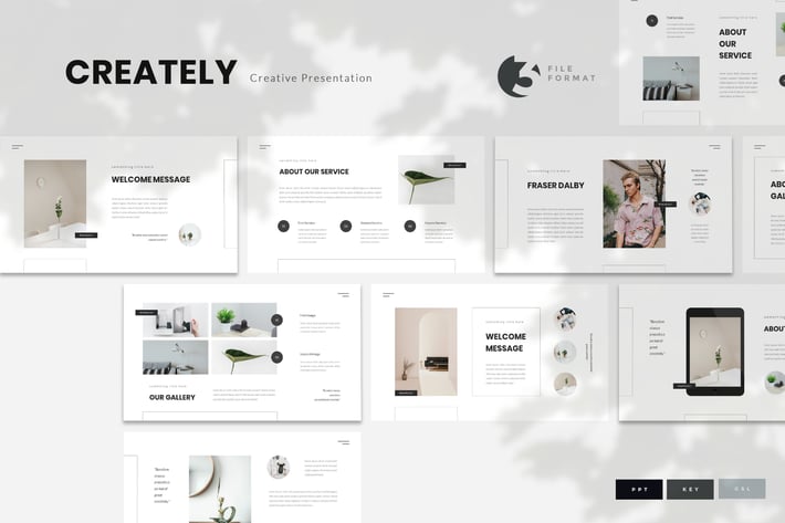 Creately - Creative Presentation Template