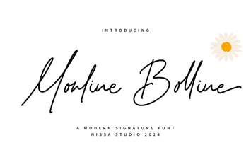 Monline Bolline - Signature Font