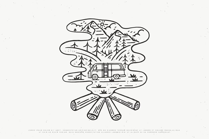 vintage outdoor adventure design