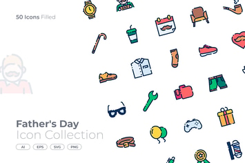 Father's Day Filled Icon